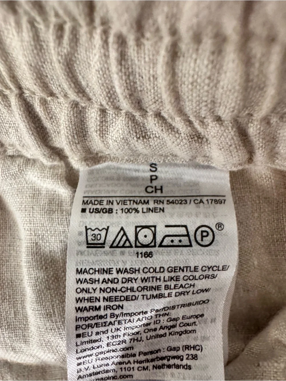 Banana Republic Oatmeal Linen Pants
